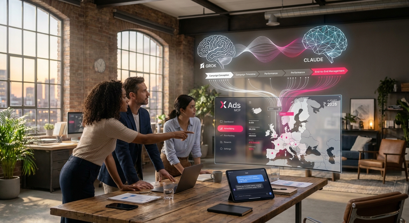 X Ads MCP: AI agents now manage ad campaigns end-to-end in natural language (agosto 2026)